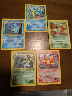 Pokemon Gym Heroes Challenge Holo Lot 1st Edition Lt. Surge; Venusaur; Gyarados - Image 3