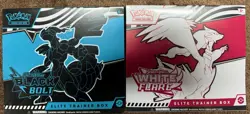 Pokemon Black Bolt & White Flare Elite Trainer Box ETB Set Scarlet & Violet NEW - Image 1