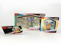 Pokemon TCG Prismatic Evolutions Lucario & Tyranitar ex PC Poster Surprise Box - Image 1