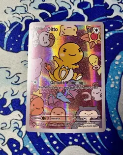 After Skool Hobby Ditto Charmander Series 2 Holo Pokemon Fan Art Genetic Mystery - Image 1