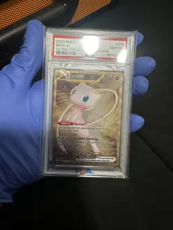 PSA 10 GEM MINT Mew Ex 205/165 GOLD METAL Ultra Premium PROMO Pokemon Card 154 - Image 1