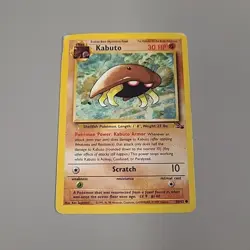 Pokemon TCG Kabuto - WOTC Fossil Set Common 50/62 Unlimited 1999 Vintage DMG - Image 1