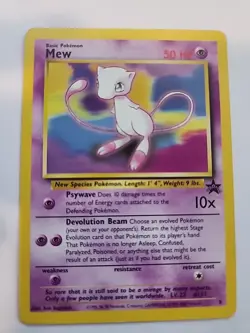 Mew 8 Black Star Promo Pokemon Card Base WOTC NM - Image 1