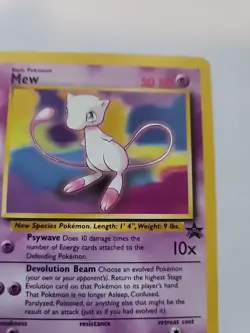 Mew 8 Black Star Promo Pokemon Card Base WOTC NM - Image 2
