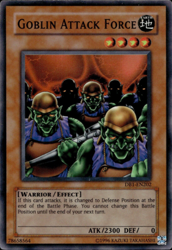 Goblin Attack Force - Super Rare DB1-EN202 - MP - YuGiOh - Image 1