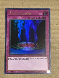 Yugioh 1x Magic Jammer Ultra Rare MRD-EN128 Metal Raiders 25th Edition NM - Image 1