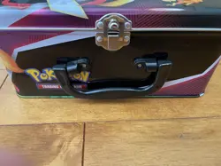 Pokemon Trading Card Game Tin Lunch Box Pikachu Charizard With Stickers Gift - Image 4