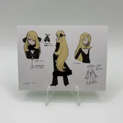 Pokemon Polaroid Trainer Cynthia Sketch Art Card ZA STUDIO - Image 1
