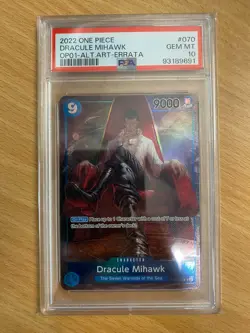 Dracule Mihawk (OP01-070 SR) PSA 10 - One Piece Card Game ENGLISH - Image 1