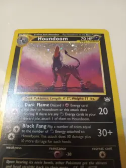 Pokemon TCG Houndoom Neo Revelation Holo Card 8/64 Unlimited Rare LP Vintage - Image 5