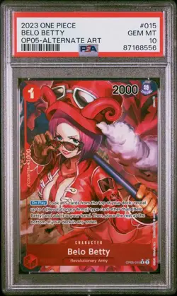 One Piece Card Game - Belo Betty - Alternative Art - OP05-015 - PSA 10!!! - Image 1