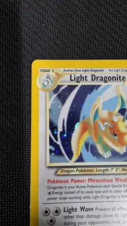 Pokemon TCG Light Dragonite Neo Destiny Holo Card 14/105 Unlimited Rare - Image 2