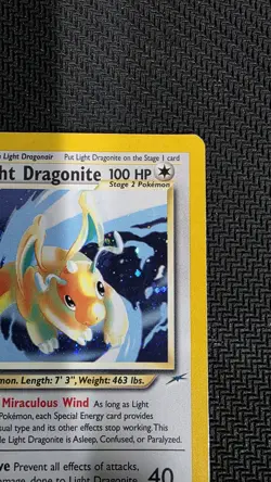 Pokemon TCG Light Dragonite Neo Destiny Holo Card 14/105 Unlimited Rare - Image 3