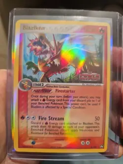 BLAZIKEN Ex Power Keepers REVERSE HOLO STAMPED Card 5/108 NM - Image 1