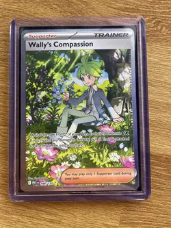 Pokemon TCG Mega Evolution Base Set: Wally’s Compassion 186/132 SIR Card - NM - Image 1