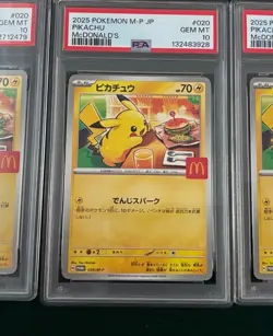 Pokemon Pikachu TCG McDonald's Promo Card M-P 020 Japanese Psa 10 - Image 1