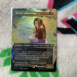 Aerith, Last Ancient (Borderless) (Chocobo Track Foil) Final Fantasy Magic 0471 - Image 1