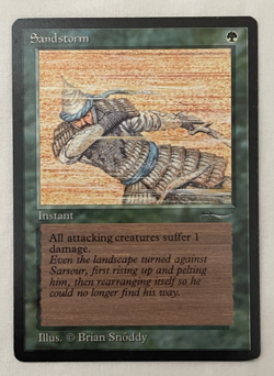 1x Sandstorm Arabian Nights MTG Magic the Gathering MP - Image 1