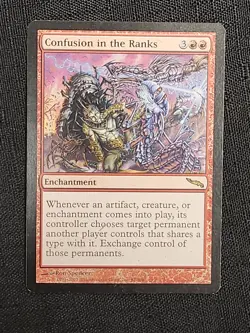 MTG- Magic The Gathering-Confusion in the Ranks- LP Light Play- Mirrodin [4799] - Image 1