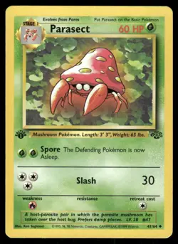Pokemon TCG Parasect [1st Edition] #41 Pokemon Jungle NM - Image 1