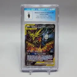 Pokemon CGC Graded Mint 9 Moltres Zapdos Articuno GX SM210 Hidden Fates SM210 - Image 1