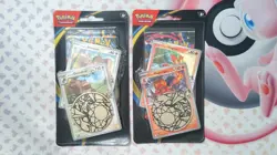 Pokemon TCG Phantasmal Flames - 2x Premium Checklane Blister (Greedent+Magcargo) - Image 1