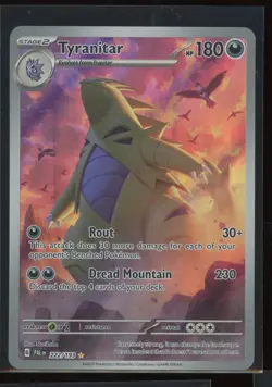 2023 Pokemon S&V Paldea Evolved Tyranitar Secret Rare #222/193 - Image 1