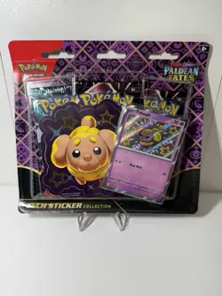 Pokemon TCG Paldean Fates Tech Sticker Collection Shiny Fidough Promo - Image 1
