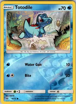 Totodile 18/73 Shining Legends Reverse Holo Pokemon TCG NM - Image 1