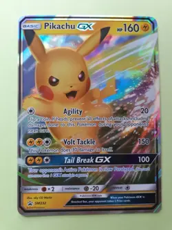 Pokemon Black star Promo Sun & Moon HOLO Pikachu GX #SM232 - NM - Image 1