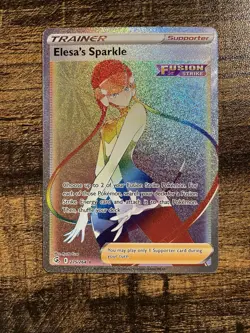 Pokemon: Elesa's Sparkle 275/264 Fusion Strike Secret Rainbow - NM - Image 1