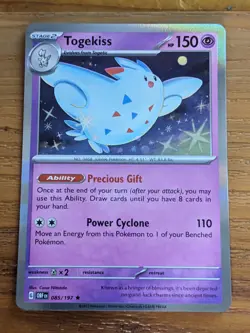 Togekiss 085/197 - 2023 Pokemon TCG - Obsidian Flames Holo Rare NM/M - Image 1
