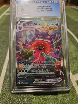 Pokemon TCG CGC 9 Mint Gengar VMAX Secret Rare Alt Art 271/264 Fusion Strike - Image 1