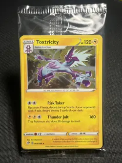 Pokemon Knockout Collection Toxtricity Promo Pack - Sealed and Sleeved - Image 1