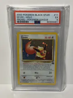 2000 Eevee Holo Pokemon League Black Star Promo #11 - PSA 5 - Image 1