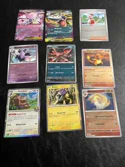 70x Huge Lot Pokemon TCG Scarlet & Violet Reverse Holo Foil Pokemon + Portfolio - Image 2