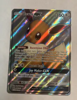 Pokemon TCG Eevee GX SM242 Full Art Holo Card - Image 1