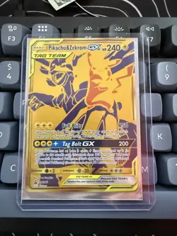 Pokemon TCG Pikachu Zekrom GX Sun & Moon SM248 Holo Promo Card NM Condition - Image 1