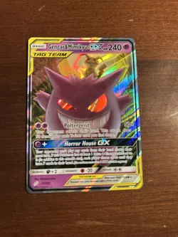 Pokemon TCG Card English Gengar & Mimikyu TAG TEAM GX 53/181 - Image 1