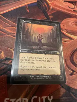 Entomb Dominaria Remastered Card Retro Frame, Regular Card MP Sleeve Playable - Image 1