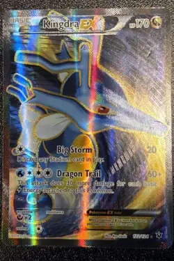 Kingdra EX - 122/124 - Full Art Ultra Rare Fates Collide - Pokemon Card - MP - Image 1