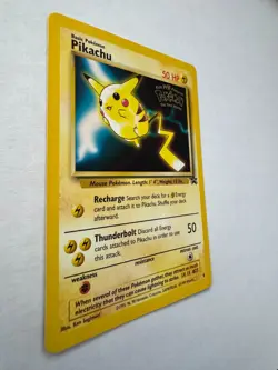 1999 Pokemon Pikachu Movie Promo #4 Wizard Blackstar Promo WB Gold Stamp Card - Image 2