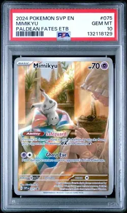 Mimikyu 075 Sv: Scarlet & Violet Promo Cards Holo PSA 10 (Not PC) - Image 1