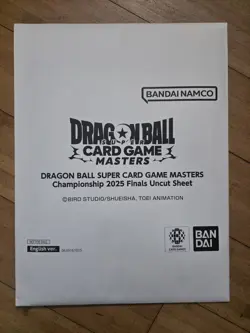 Dragon Ball Super Card Game Masters Championship 2025 Finals Uncut Sheet SEALED - Image 1