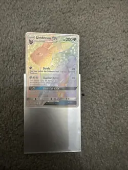 Pokemon TCG Umbreon GX 154/149 Secret Rare Rainbow Holo Card Sun & Moon Base - Image 1