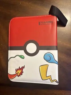 New TCGAMES Pokemon 440 Pocket Card Binder 4-Pocket Zipper Album 3-Ring 55 Pages - Image 2