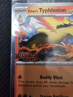 Destined Rivals Sealed STAFF Promo Pack Set of 4 Pokemon Cards Prerelease Stamp - Image 3