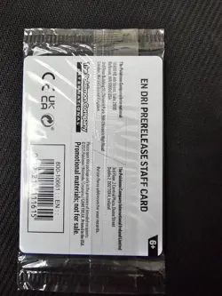 Destined Rivals Sealed STAFF Promo Pack Set of 4 Pokemon Cards Prerelease Stamp - Image 4