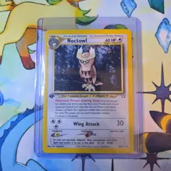 Noctowl 42/111 1st Edition Neo Genesis Pokemon Card NM - Image 1