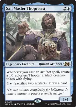 Sai, Master Thopterist (Anime) #63 (NM) Foundations Jumpstart J25 Magic MTG - Image 1